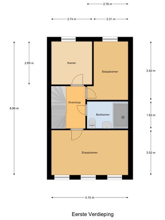 Floorplan - Henk Kompagnelaan 80, 2493 CJ Den Haag