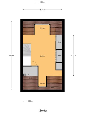 Floorplan - Henk Kompagnelaan 80, 2493 CJ The Hague