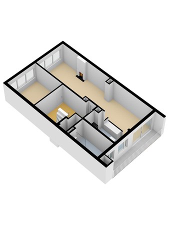 Floorplan - Dierenselaan 157, 2573 KE Den Haag