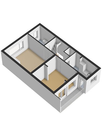 Floorplan - Burgemeester van der Veldestraat 4, 2552 TG The Hague