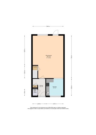 Leliekeverstraat 18, 2492 RJ Den Haag - Plattegrond begane grond Leliekeverstraat 18 - Den Haag.jpg