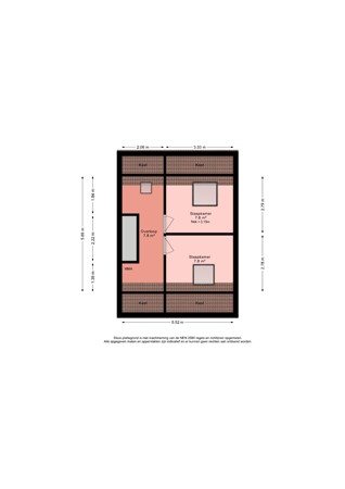 Leliekeverstraat 18, 2492 RJ Den Haag - Plattegrond zolder Leliekeverstraat 18 - Den Haag.jpg