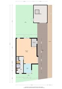 Plattegrond begane grond perceel Frank van Hulsentoplaan 33 - Den Haag kopie.jpg