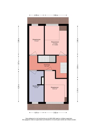 Melkeppe 36, 2498 CW Den Haag - Plattegrond 2e woonlaag Melkeppe 36 - Den Haag.jpg