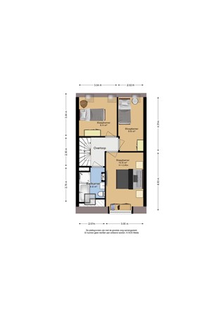 Laurus Melselaan 11, 2493 BW Den Haag - Plattegrond 1e verdieping Laurus Melselaan 11 - Den Haag.jpg