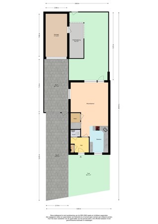 Tom Navislaan 12, 2493 BN Den Haag - Plattegrond begane grond perceel Tom Navislaan 12 - Den Haag.jpg