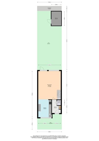 Dodaarsoever 8, 2492 TA Den Haag - Plattegrond begane grond perceel Dodaarsoever 8 - Den Haag.jpg