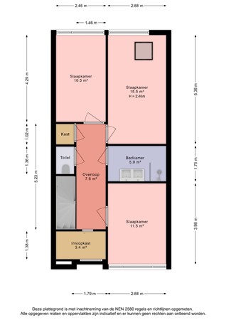 Regenboogforelvijver 6, 2492 MT Den Haag - Plattegrond 1e verdieping Regenboogforelvijver 6 - Den Haag .jpg