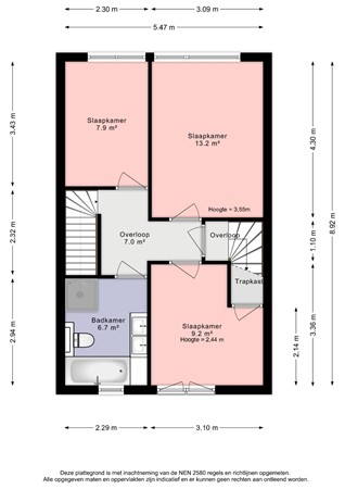 Libelsingel 69, 2492 RC Den Haag - Plattegrond 1e verdieping Libelsingel 69 - Den Haag.jpg