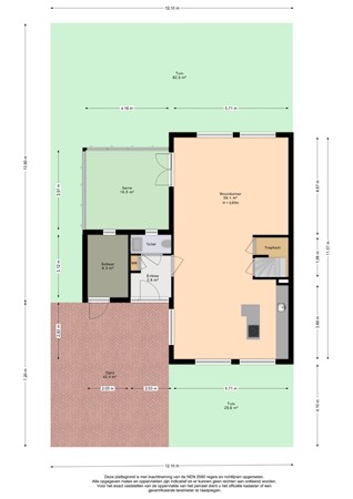Molenpolderstraat 35, 2493 VB Den Haag - Plattegroind begane grond perceel Molenpolderstraat 35- Den Haag.jpg