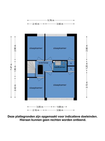 Floorplan - Tichelwerk 6, 8754 CB Makkum