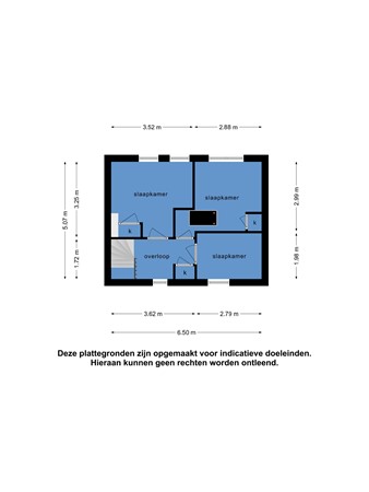 Floorplan - Lieuwkemastraat 48, 8754 BN Makkum