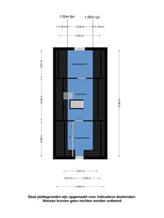 Floorplan - Oosterhavenstraat 16, 9711 SC Groningen