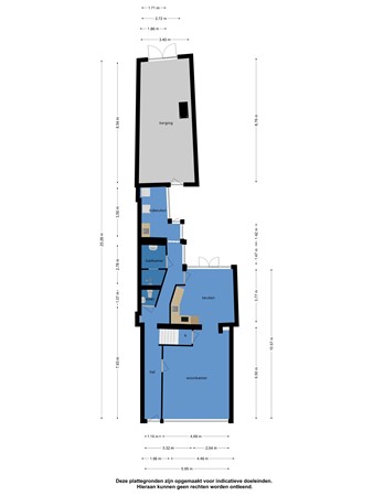 Floorplan - Kerkstraat 22, 8754 CS Makkum