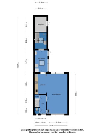 Floorplan - Botterstraat 3, 8754 AA Makkum