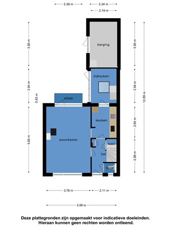 Floorplan - Groen Van Prinstererstraat 8, 8603 BE Sneek