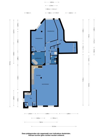 Floorplan - Middenstraat 7A, 8754 CT Makkum