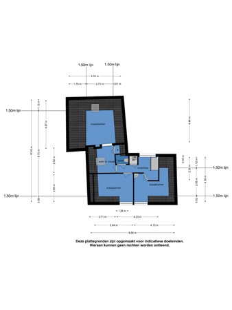 Floorplan - Bleekstraat 1, 8754 CK Makkum