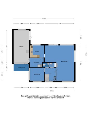 Floorplan - De Wijting 22, 8754 AG Makkum