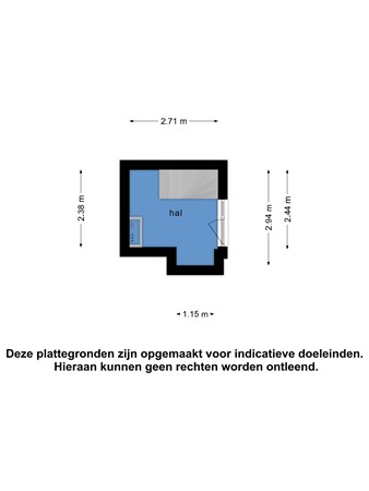 Floorplan - Bleekstraat 9A, 8754 CK Makkum