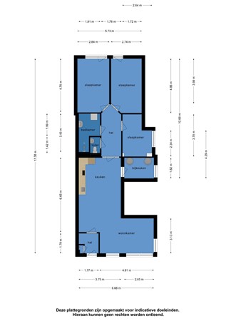 Floorplan - Bleekstraat 9, 8754 CK Makkum