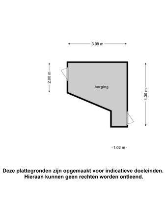 Floorplan - Bleekstraat 9, 8754 CK Makkum