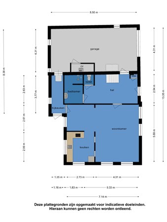 Floorplan - Dorpsweg 31, 8755 JH Idsegahuizum