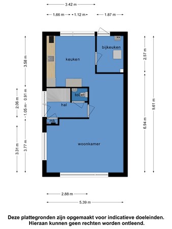 Floorplan - Blessumerpaed 13, 9031 XM Boksum