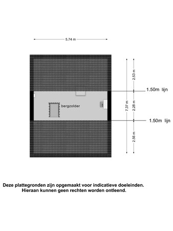 Floorplan - Menno Simonsstraat 12, 8748 AK Witmarsum