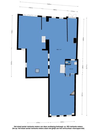 Floorplan - Voorstraat 7, 8754 EV Makkum