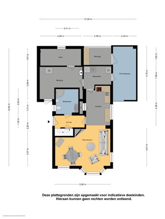 Floorplan - Schoolstraat 5, 8748 AS Witmarsum