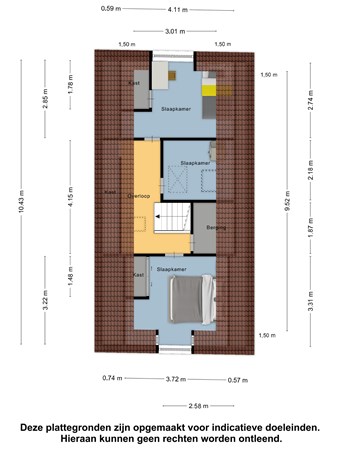 Floorplan - Krommesloot 9, 8754 GD Makkum