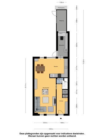 Floorplan - Dijkweg 6, 8713 KD Hindeloopen