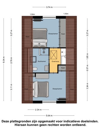 Floorplan - Dijkweg 6, 8713 KD Hindeloopen