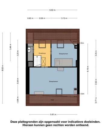 Floorplan - Bleekstraat 6, 8754 CL Makkum