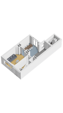 Floorplan - Bleekstraat 6, 8754 CL Makkum