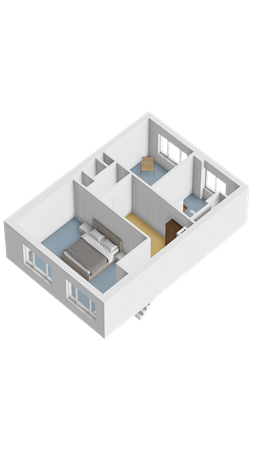 Floorplan - Bleekstraat 6, 8754 CL Makkum