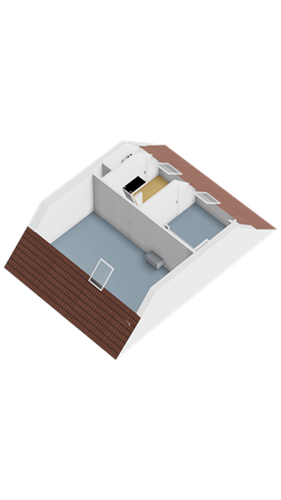 Floorplan - Bleekstraat 6, 8754 CL Makkum