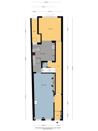 Floorplan - Turfmarkt 31, 8754 CH Makkum