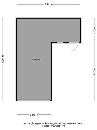 Floorplan - Menno Simonsstraat 16, 8748 AK Witmarsum