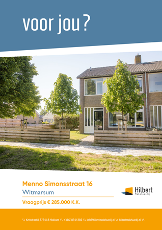 Brochure preview - Menno Simonsstraat 16, 8748 AK WITMARSUM (1)