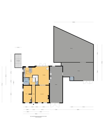 Floorplan - Bleekstraat 34, 8754 CL Makkum