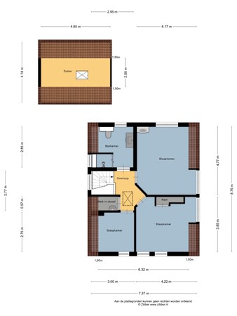 Floorplan - Sluisweg 41, 8752 TR Kornwerderzand