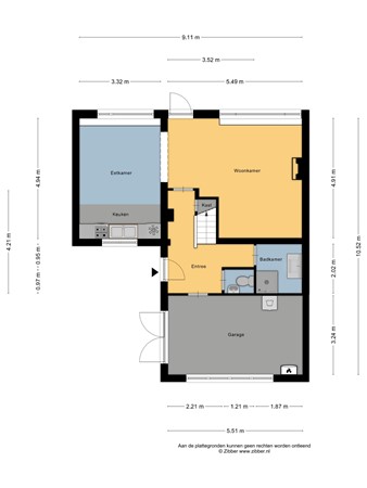Floorplan - Dorpsweg 27, 8755 JH Idsegahuizum