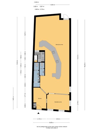 Floorplan - Kerkstraat 23, 8754 CP Makkum