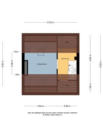 Floorplan - Kofstraat 33, 8754 AR Makkum