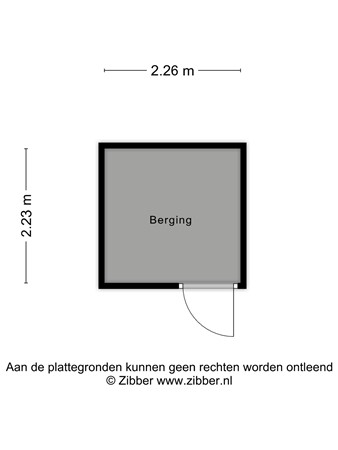Floorplan - Kofstraat 33, 8754 AR Makkum