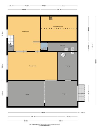 Floorplan - Weersterweg 10A, 8747 NS Wons