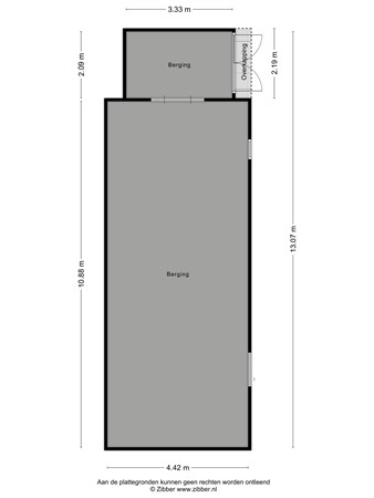 Floorplan - Weersterweg 10A, 8747 NS Wons