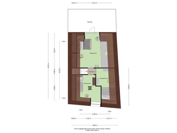 Floorplan - Plein 5, 8754 ER Makkum